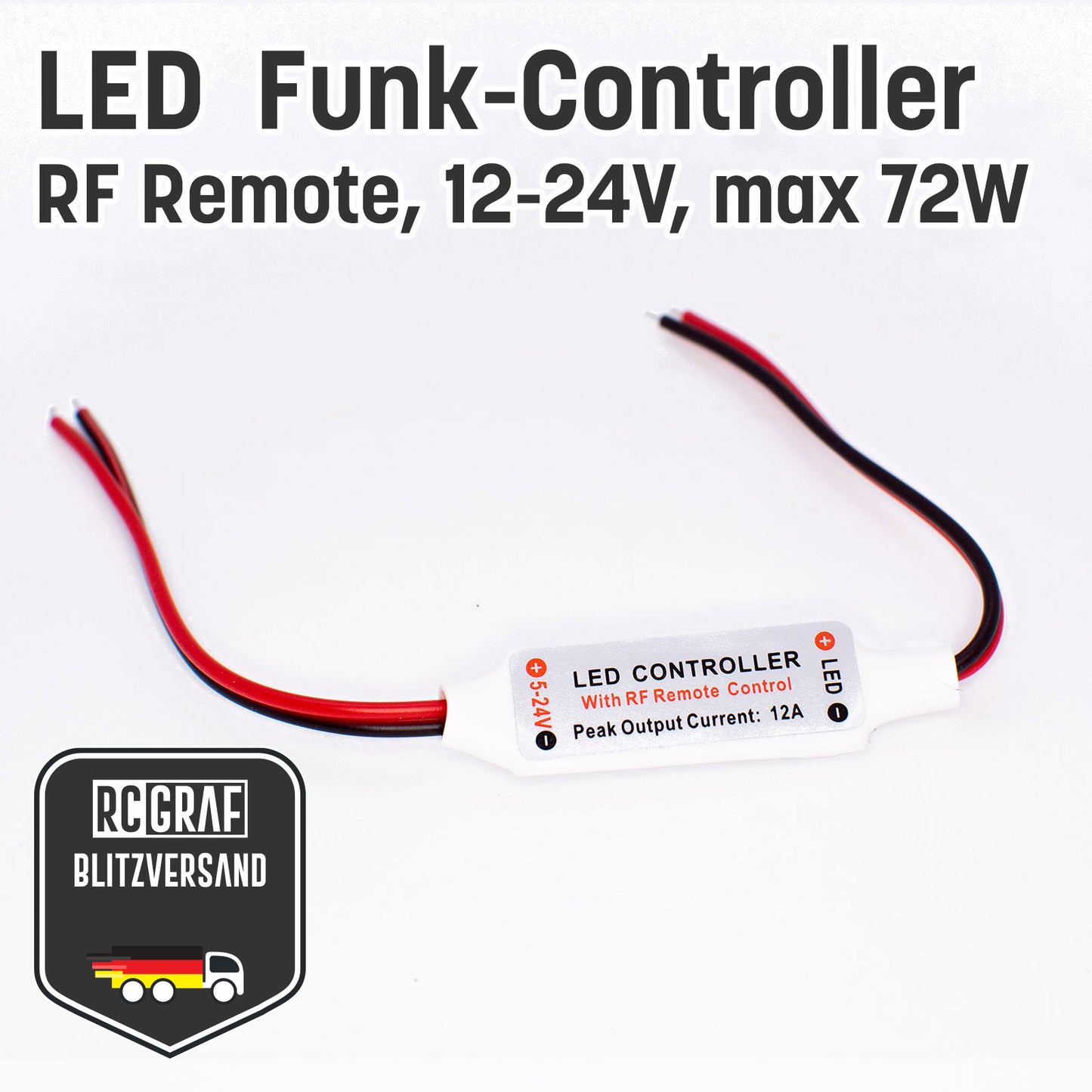 Mini LED Funk-Controller Dimmer Schalter mit Fernbedienung