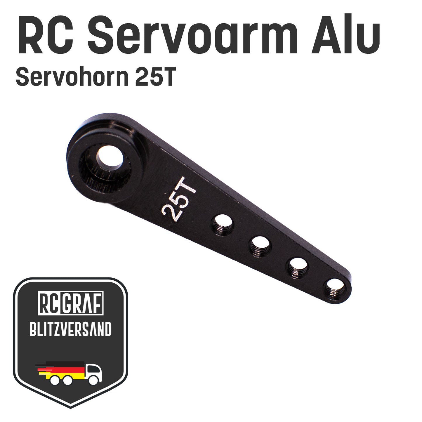 25T Servoarm Servohorn Servohebel Crank aus Aluminium