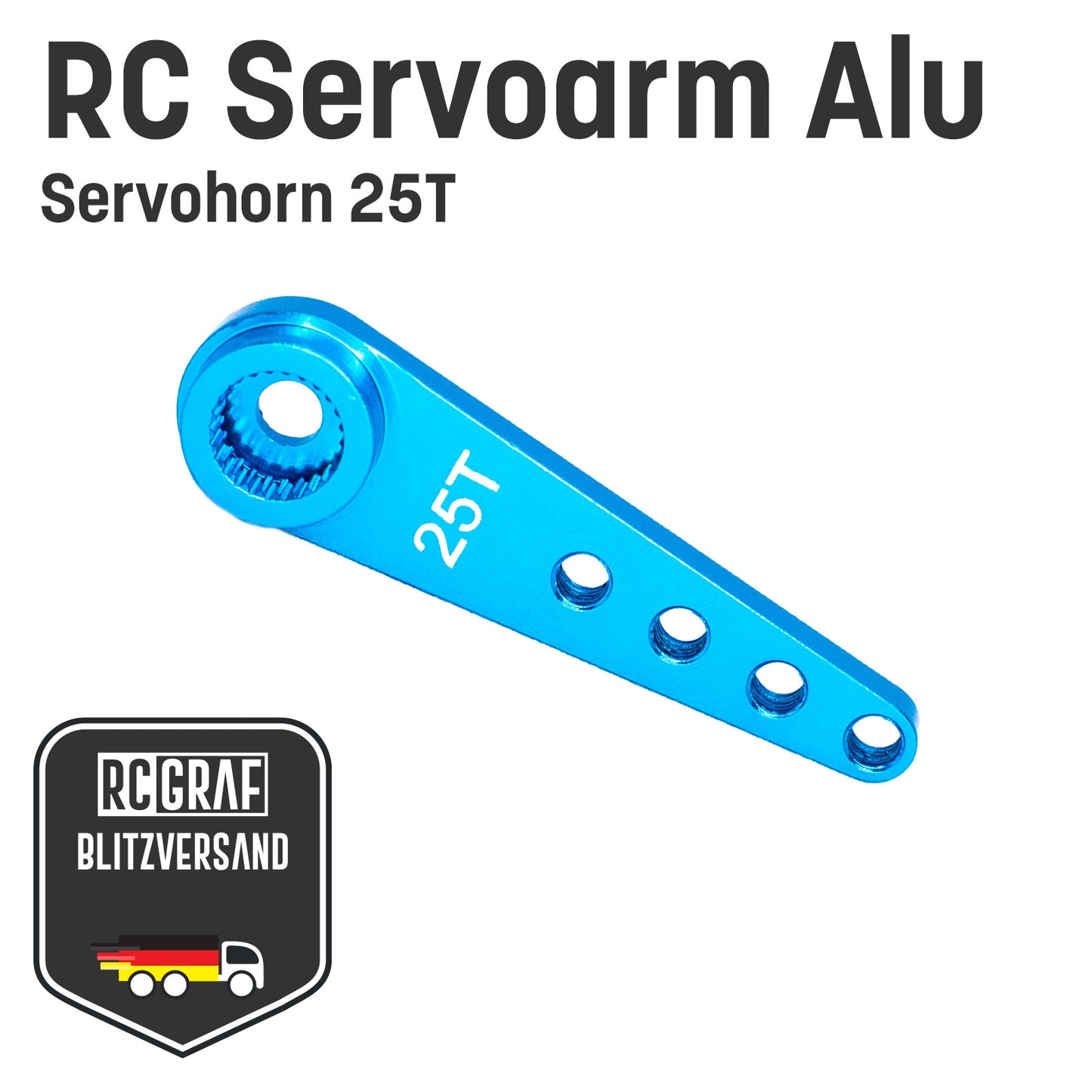 25T Servoarm Servohorn Servohebel Crank aus Aluminium