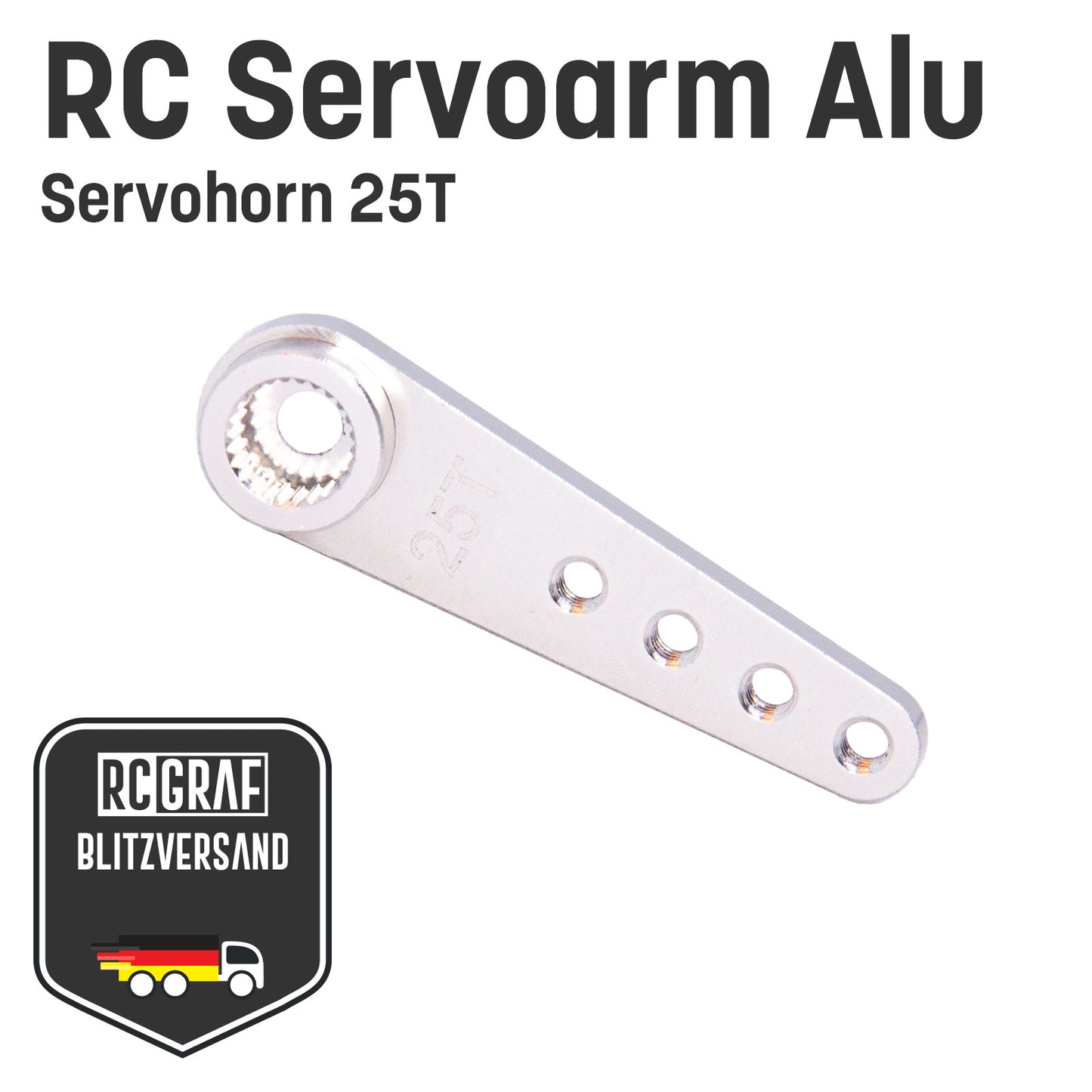 25T Servoarm Servohorn Servohebel Crank aus Aluminium