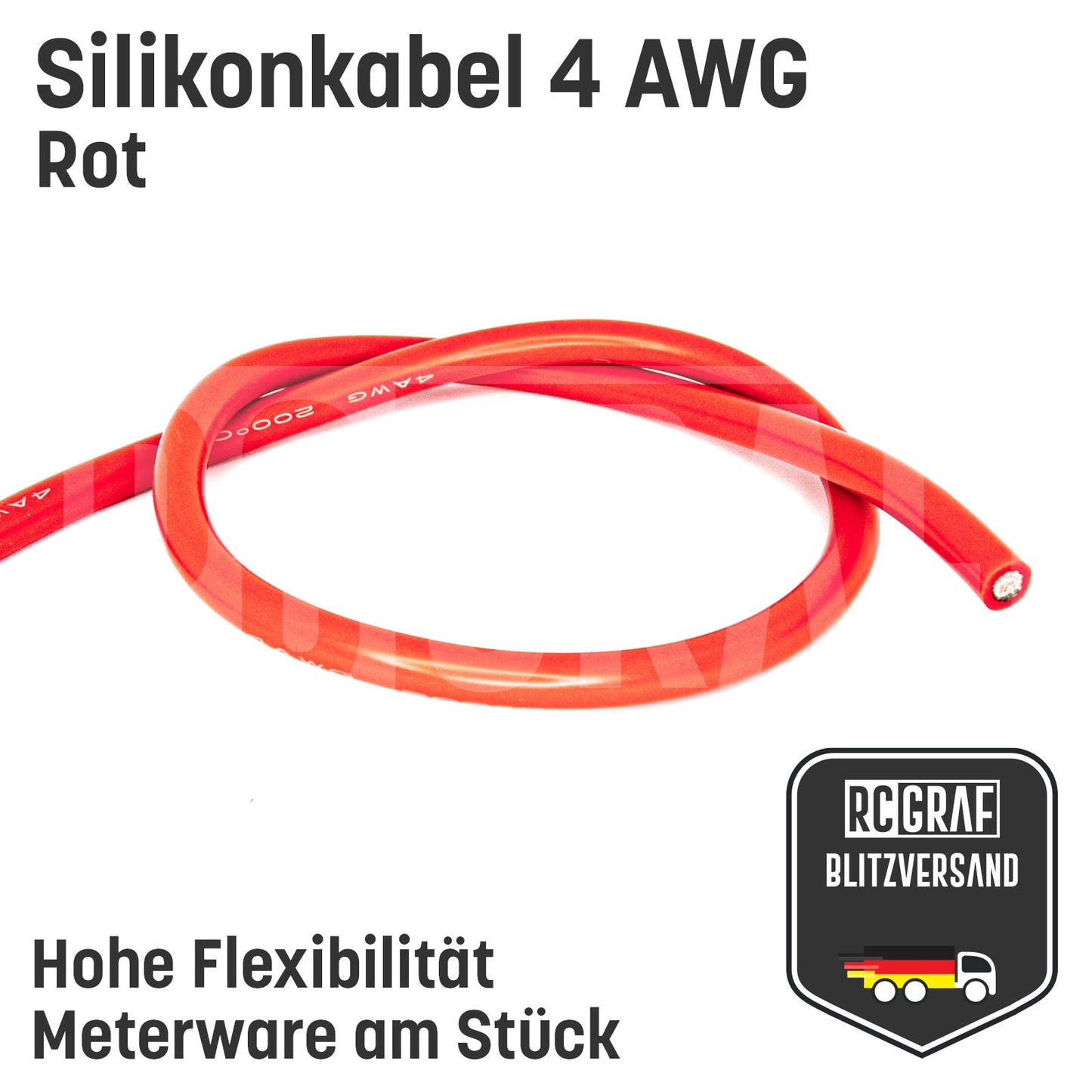 4 AWG Silikonkabel hoch flexibel verzinntes Kupfer