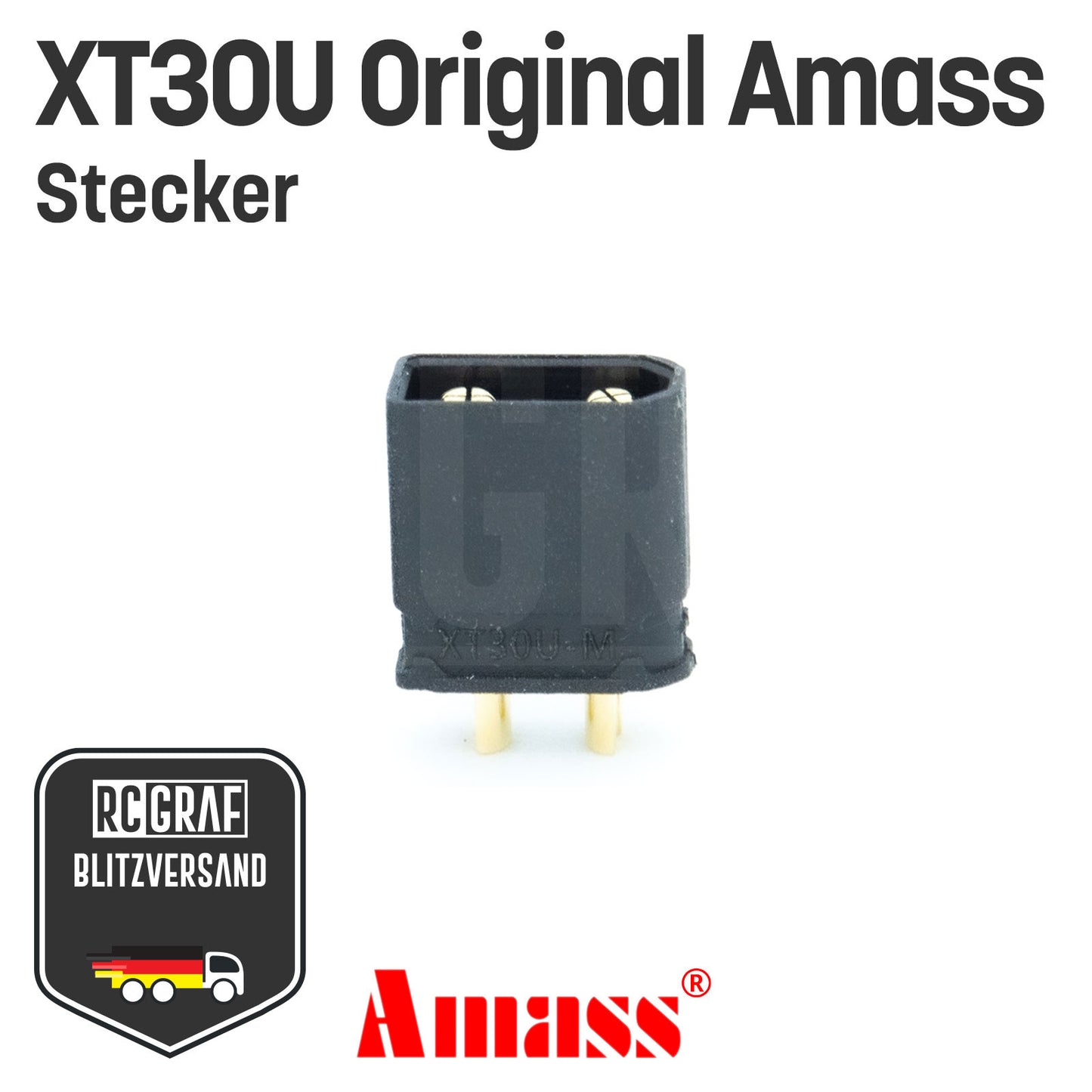 XT30U Original Amass® Stecker Buchse Schwarz