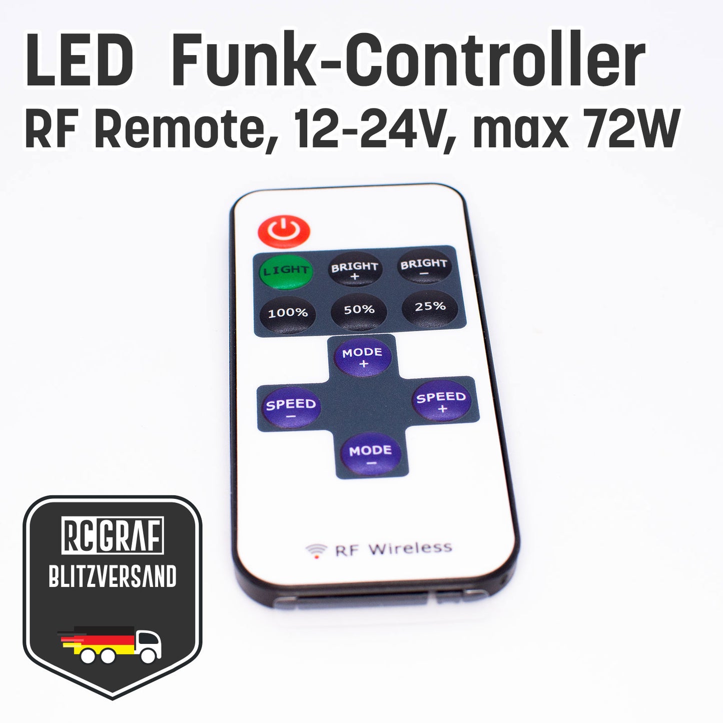 Mini LED Funk-Controller Dimmer Schalter mit Fernbedienung