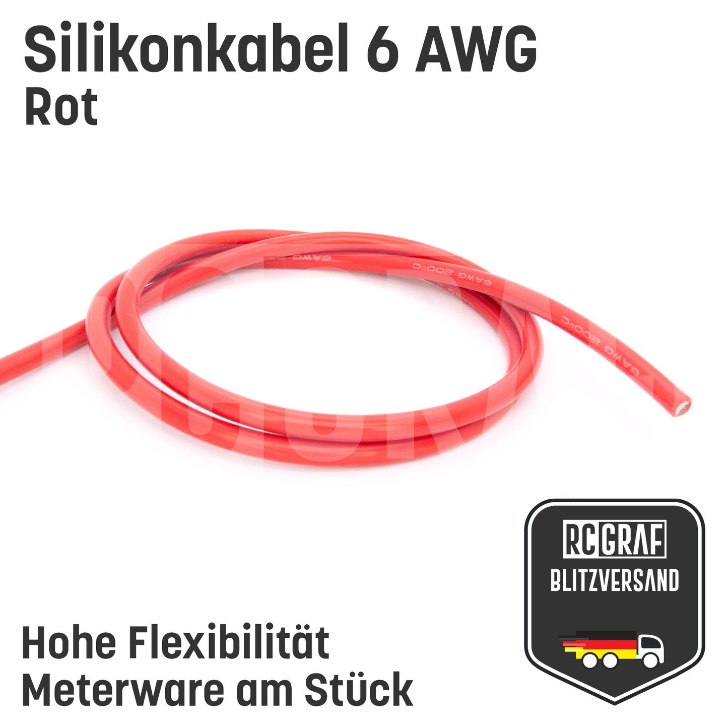 6 AWG Silikonkabel hoch flexibel verzinntes Kupfer
