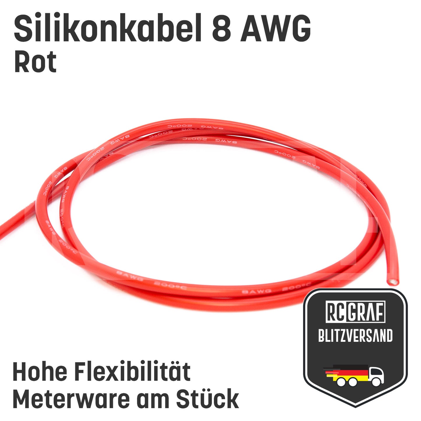 8 AWG Silikonkabel hoch flexibel verzinntes Kupfer