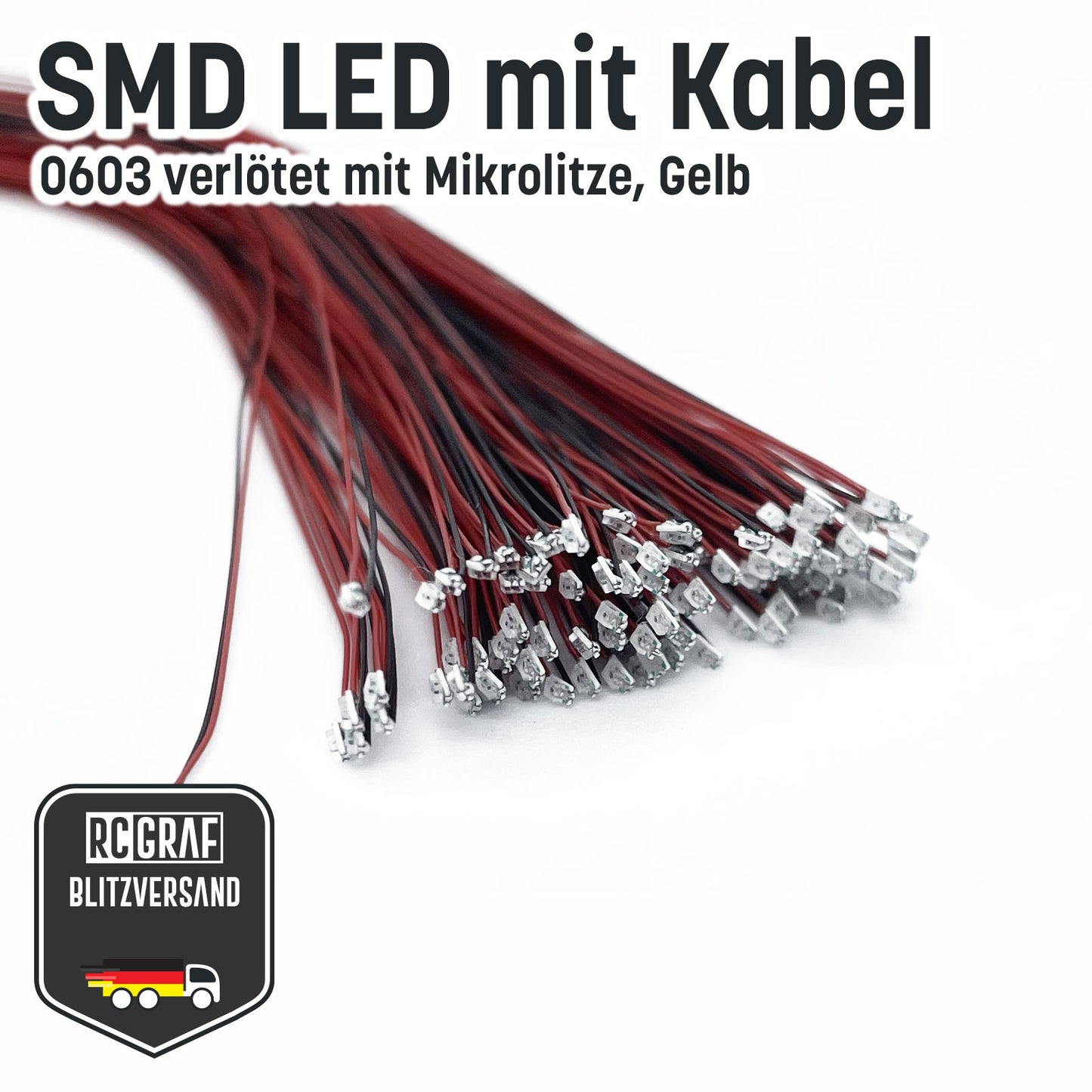 SMD LED 0603 Microlitze 30cm verlötet