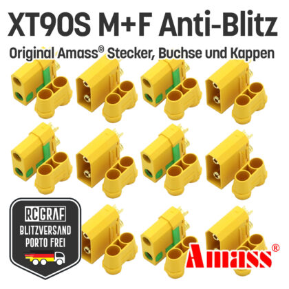XT90S XT90 Anti Blitz Stecker Buchse Original Amass®